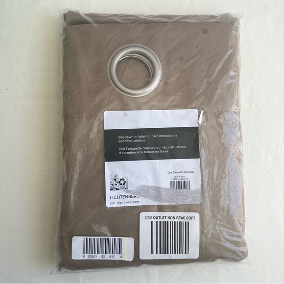 Lichtenburg Brown Curtain One Panel 54 in x 84 in NEW - Picture 1 of 4